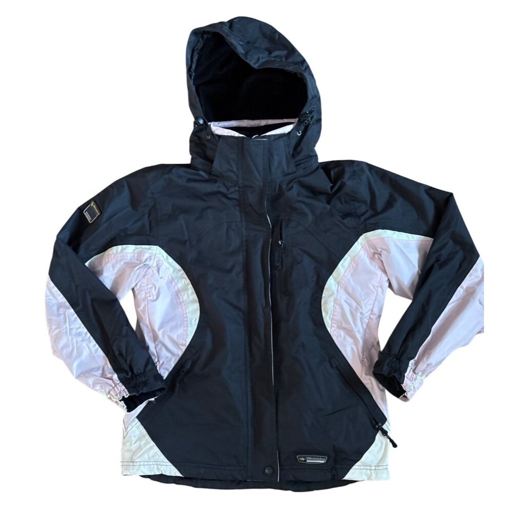 Wetskins Womens Med 3 In 1 Black Pink Waterproof Winter Jacket Ski Coat Rain